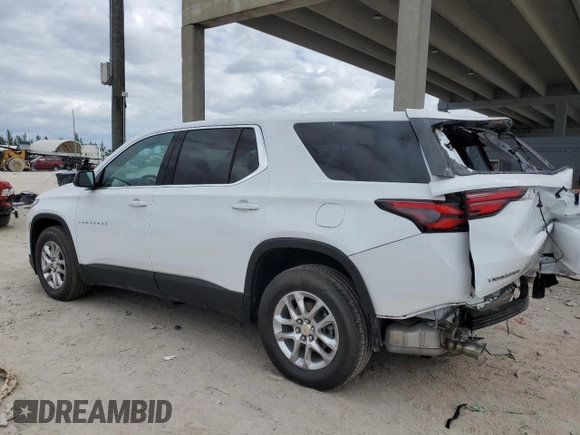 2023 Chevrolet Traverse LS z VIN 1GNERFKW3PJ256533, wystawiony jako Copart lot #81141984 z przebiegiem 12 213 mil mil oraz Szkoda całkowita • Salvage title. Historia ofert i sprzedaży dostępna na DreamBid. Obrazek 2.