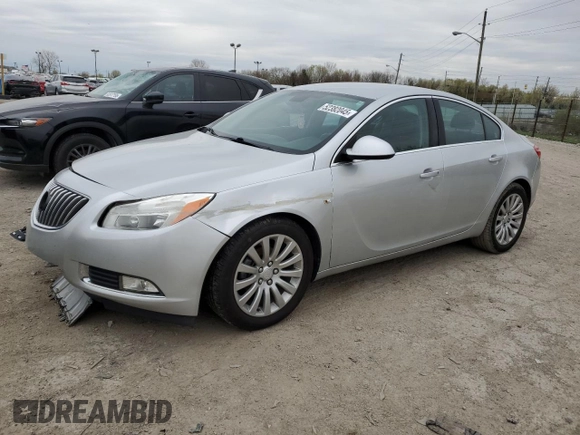 2011 Buick Regal CXL RL1 with VIN 2G4GN5EC7B9210972, listed as a Copart auction lot 52382045 with 136,630 mi miles and Clean title. Bid and sale history available at DreamBid. Image 1.