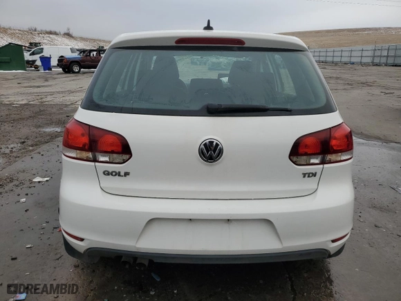2011 Volkswagen Golf TDI with VIN WVWDM7AJ9BW343668, listed as a Copart auction lot 45813765 with 86,490 mi miles and Salvage Title. Bid and sale history available at carsss.com. Image 6.