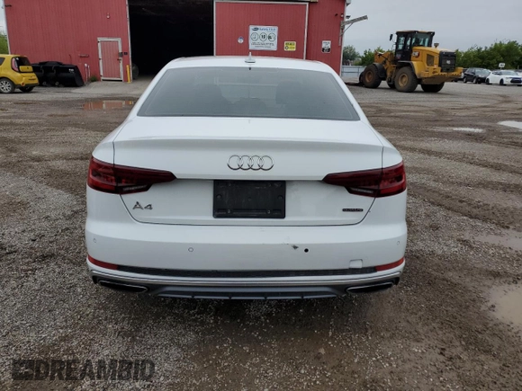 2019 Audi A4 Prestige with VIN WAUFNAF4XKA009696, listed as a Copart auction lot 67806564 with 118,352 mi miles and Clean Title. Bid and sale history available at carsss.com. Image 6.
