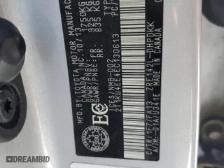 2014 Toyota Matrix with VIN 2T1KU4EE4EC130613, listed as a Copart auction lot 42927775 with 0 mi miles and Clean Title. Bid and sale history available at carsss.com. Image 12.