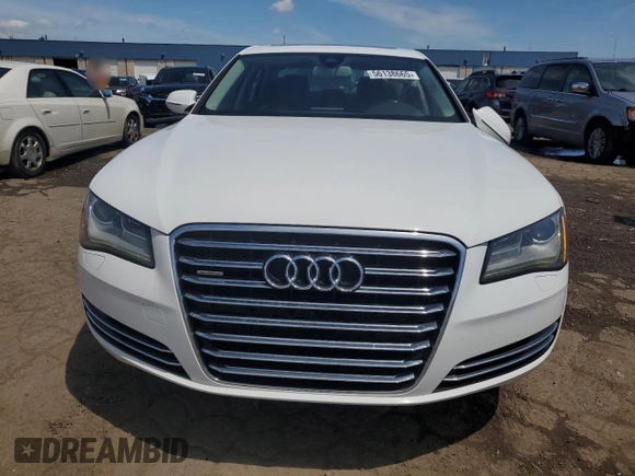 2012 Audi A8 with VIN WAURVAFD2CN017511, listed as a Copart auction lot 56138665 with 100,155 mi miles and Clean title. Bid and sale history available at DreamBid. Image 5.