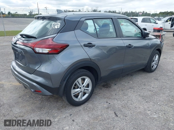 2023 Nissan Kicks S with VIN 3N1CP5BV8PL533373, listed as a IAAI auction lot 41637022 with 10,044 mi miles and . Bid and sale history available at DreamBid. Image 4.
