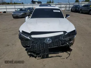 2023 Lexus IS 500 F Sport Performance with VIN JTHAP1D25P5003652, listed as a Copart auction lot 53134665 with 17,844 mi miles and Salvage title. Bid and sale history available at DreamBid. Image 5.