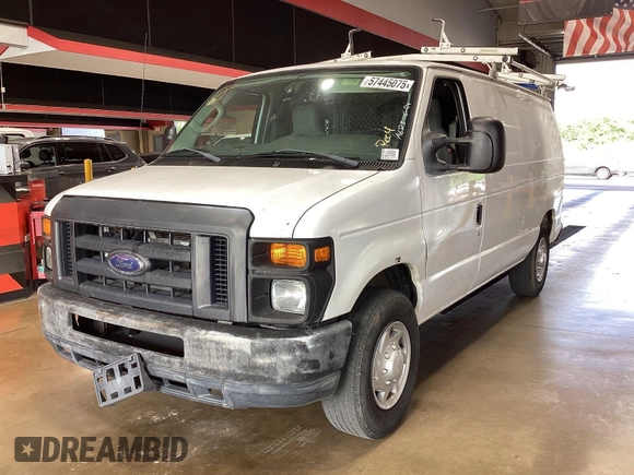 2013 Ford Econoline Cargo Commercial with VIN 1FTNE1EW9DDA61968, listed as a IAAI auction lot 42643038 with 121,719 mi miles and . Bid and sale history available at DreamBid. Image 7.