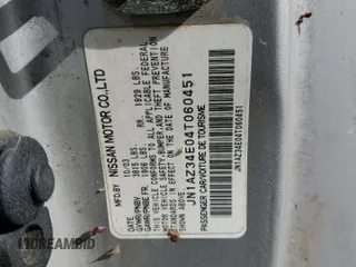 2004 Nissan 350Z Touring with VIN JN1AZ34E04T060451, listed as a Copart auction lot 42861225 with 0 mi miles and Clean Title. Bid and sale history available at carsss.com. Image 12.