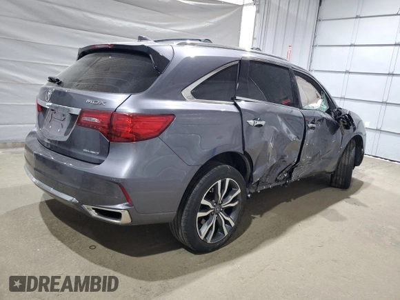 2020 Acura MDX Advance z VIN 5J8YD4H88LL033163, wystawiony jako Copart lot #58734525 z przebiegiem Nie podano mil oraz Szkoda całkowita • Salvage title. Historia ofert i sprzedaży dostępna na DreamBid. Obrazek 3.