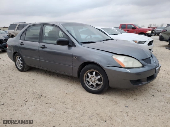 2005 Mitsubishi Lancer ES with VIN JA3AJ26E55U037141, listed as a Copart auction lot 47612055 with 0 miles and Salvage Title. Bid and sale history available at carsss.com. Image 4.