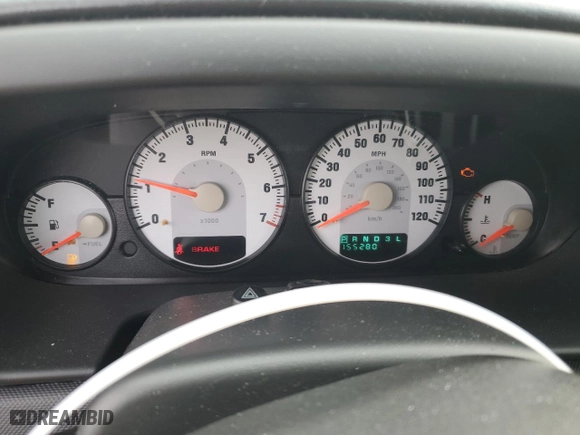 2006 Dodge Stratus Sdn SXT with VIN 1B3AL46T06N208039, listed as a Copart auction lot 46495895 with 155280 miles and Salvage Title. Bid and sale history available at carsss.com. Image 9.
