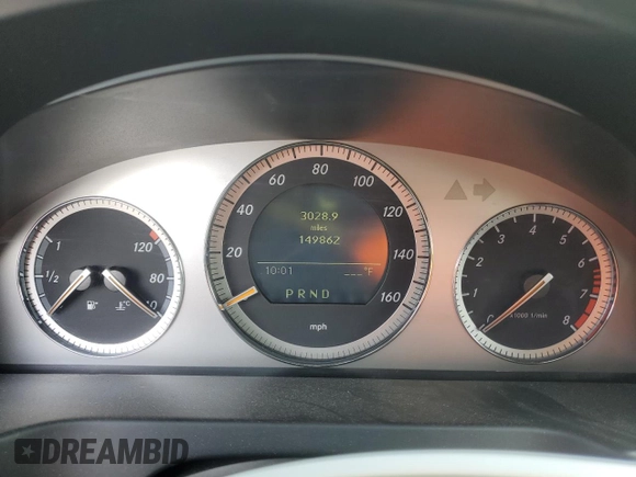 2008 Mercedes-Benz C 350 Sport with VIN WDDGF56X58F016031, listed as a Copart auction lot 45545055 with 149,862 mi miles and Salvage Title. Bid and sale history available at DreamBid. Image 9.