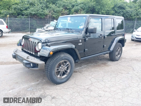 2016 Jeep Wrangler Unlimited Sahara z VIN 1C4HJWEG3GL343340, wystawiony jako IAAI lot #42683859 z przebiegiem 92 878 mil mil oraz . Historia ofert i sprzedaży dostępna na DreamBid. Obrazek 18.