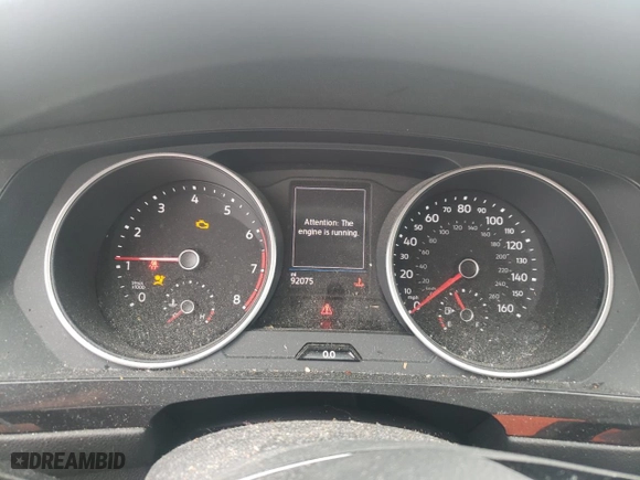 2021 Volkswagen Tiguan S with VIN 3VV1B7AX2MM017521, listed as a Copart auction lot 85606784 with 92,075 mi miles and Salvage Title. Bid and sale history available at carsss.com. Image 9.