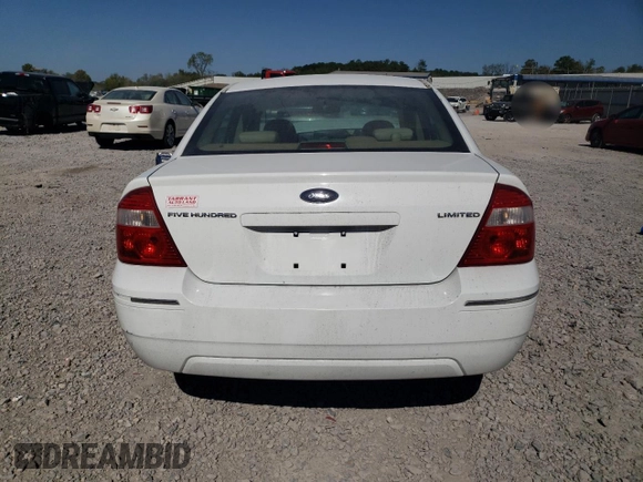 2006 Ford Five Hundred Limited with VIN 1FAHP25196G157866, listed as a Copart auction lot 74979664 with 256,985 mi miles and Salvage Title. Bid and sale history available at carsss.com. Image 6.