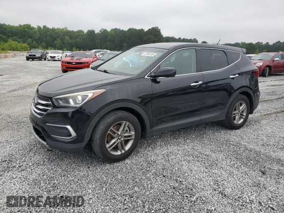2018 Hyundai Santa Fe 2.4L with VIN 5XYZT3LB4JG546566, listed as a Copart auction lot 57268105 with 153,314 mi miles and Clean title. Bid and sale history available at DreamBid. Image 1.