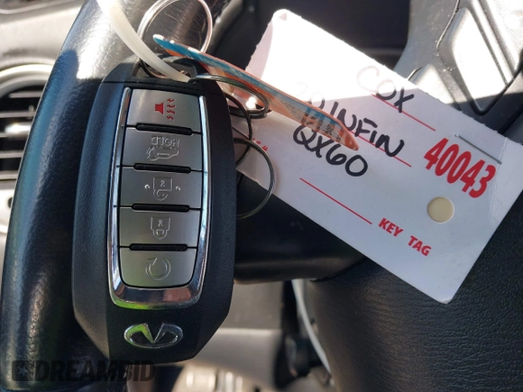 2020 Infiniti QX60 Luxe with VIN 5N1DL0MM5LC518335, listed as a IAAI auction lot 41599967 with 48,548 mi miles and . Bid and sale history available at DreamBid. Image 11.