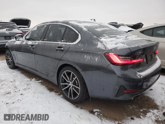 2019 BMW 3 Series 330i xDrive with VIN 3MW5R7J52K8A05155, listed as a Copart auction lot 88263325 with 97,201 mi miles and Salvage Title. Bid and sale history available at DreamBid. Image 2.