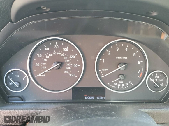 2015 BMW 3 Series 328i with VIN WBA3A5G55FNS84226, listed as a Copart auction lot 50106465 with 122,659 mi miles and Clean title. Bid and sale history available at DreamBid. Image 9.