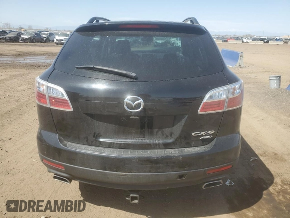 2012 Mazda CX-9 Sport with VIN JM3TB3BA0C0352697, listed as a Copart auction lot 52574245 with 179,812 mi miles and Salvage Title. Bid and sale history available at carsss.com. Image 6.