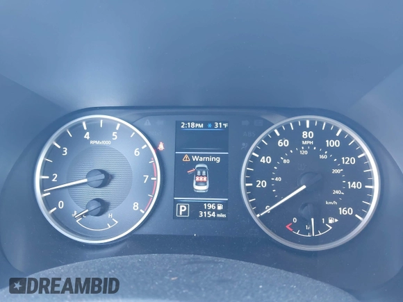 2025 Nissan Sentra S with VIN 3N1AB8BV3SY212859, listed as a IAAI auction lot 41582517 with 3,154 mi miles and . Bid and sale history available at DreamBid. Image 15.
