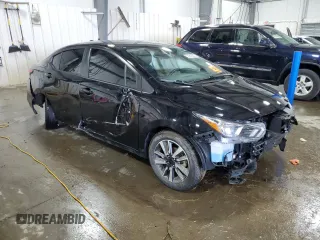 2021 Nissan Versa SV with VIN 3N1CN8EV4ML840571, listed as a Copart auction lot 52743805 with 101,509 mi miles and Salvage title. Bid and sale history available at DreamBid. Image 4.