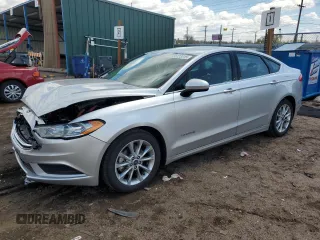2017 Ford Fusion Hybrid SE with VIN 3FA6P0LU6HR386641, listed as a Copart auction lot 55123315 with 99,484 mi miles and Salvage title. Bid and sale history available at DreamBid. Image 1.