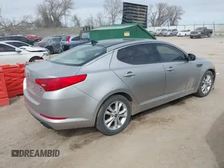 2011 Kia Optima EX with VIN KNAGN4A75B5046848, listed as a IAAI auction lot 41882138 with 81,800 mi miles and . Bid and sale history available at carsss.com. Image 4.