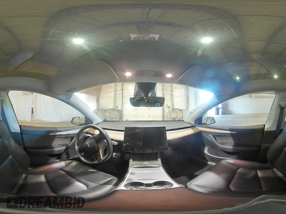 2022 Tesla Model Y Performance with VIN 7SAYGDEF7NF520825, listed as a Copart auction lot 57400245 with 55,437 mi miles and Salvage title. Bid and sale history available at DreamBid. Image 16.