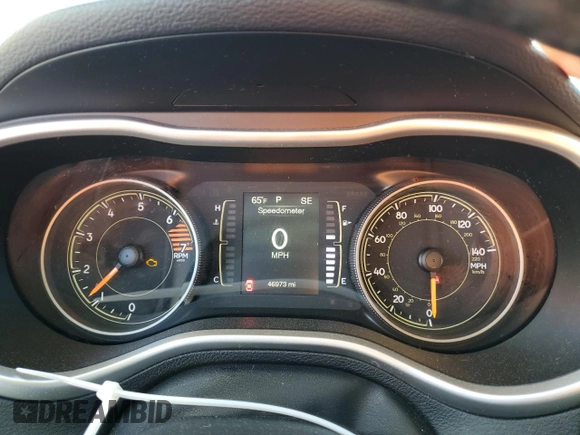 2018 Jeep Cherokee Latitude Plus with VIN 1C4PJLLB8JD509791, listed as a Copart auction lot 53242355 with 46,973 mi miles and Salvage Title. Bid and sale history available at carsss.com. Image 9.
