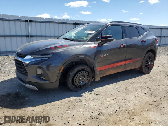 2021 Chevrolet Blazer LT with VIN 3GNKBDRS8MS511198, listed as a Copart auction lot 50725005 with 107,431 mi miles and Salvage title. Bid and sale history available at DreamBid. Image 1.