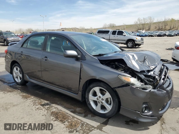 2013 Toyota Corolla L with VIN 5YFBU4EE3DP102722, listed as a Copart auction lot 54078845 with 90,450 mi miles and Salvage Title. Bid and sale history available at DreamBid. Image 4.