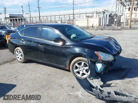 2015 Nissan Sentra S with VIN 3N1AB7AP5FY248829, listed as a IAAI auction lot 41615928 with 206,126 mi miles. Bid and sale history available at carsss.com. Image 1.
