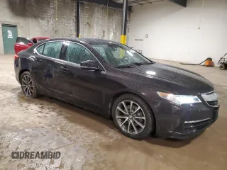 2015 Acura TLX V6 Tech with VIN 19UUB3F5XFA003332, listed as a Copart auction lot 47840065 with 50,201 mi miles and Salvage Title. Bid and sale history available at carsss.com. Image 4.