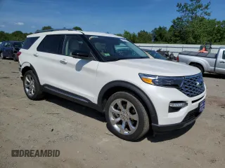 2020 Ford Explorer Platinum z VIN 1FM5K8HC3LGA46121, wystawiony jako Copart lot #60249425 z przebiegiem 46 439 mil mil oraz Szkoda całkowita • Salvage title. Historia ofert i sprzedaży dostępna na DreamBid. Obrazek 4.