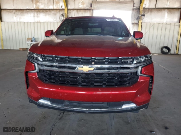 2023 Chevrolet Tahoe LS with VIN 1GNSCMKDXPR120621, listed as a Copart auction lot 75863074 with 28,335 mi miles and Salvage Title. Bid and sale history available at carsss.com. Image 5.