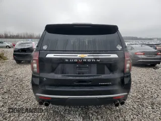 2021 Chevrolet Suburban Premier with VIN 1GNSKFKD6MR364549, listed as a Copart auction lot 80690304 with 38,801 mi miles and Clean Title. Bid and sale history available at carsss.com. Image 6.