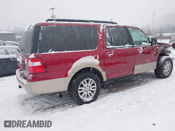 2014 Ford Expedition EL XLT with VIN 1FMJK1J5XEEF52397, listed as a IAAI auction lot 41314697 with 156,522 mi miles. Bid and sale history available at carsss.com. Image 4.