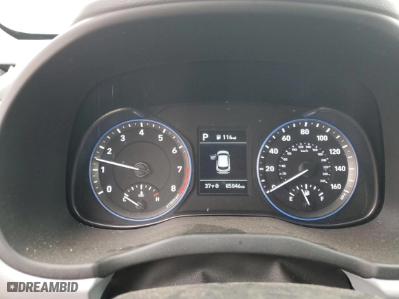 2021 Hyundai Kona SE with VIN KM8K1CAA2MU642731, listed as a Copart auction lot 46622875 with 85,846 mi miles and Salvage Title. Bid and sale history available at carsss.com. Image 9.
