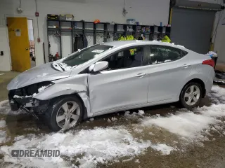 2013 Hyundai Elantra GLS with VIN KMHDH4AE4DU908733, listed as a Copart auction lot 44473125 with 92,533 mi miles and Salvage title. Bid and sale history available at DreamBid. Image 1.