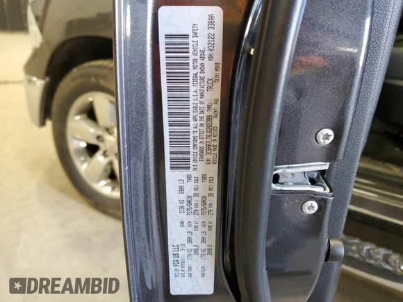 2018 Ram 1500 Big Horn with VIN 3C6RR7LT6JG265389, listed as a Copart auction lot 54730935 with 68,858 mi miles and Salvage title. Bid and sale history available at DreamBid. Image 13.