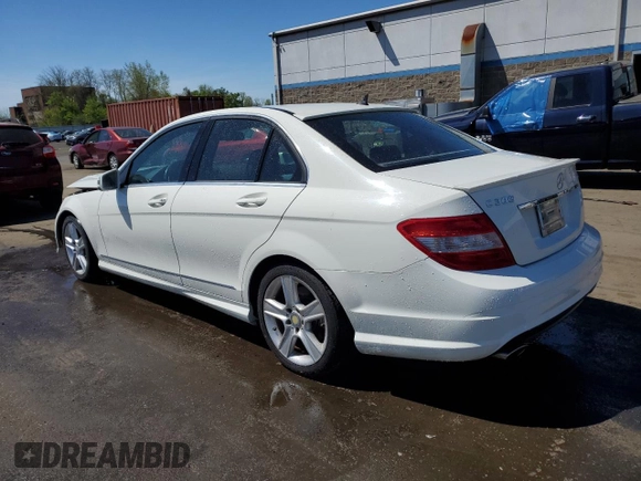 2011 Mercedes-Benz C 300 Sport with VIN WDDGF8BB4BR152474, listed as a Copart auction lot 55086685 with 192,748 mi miles and Salvage title. Bid and sale history available at DreamBid. Image 2.