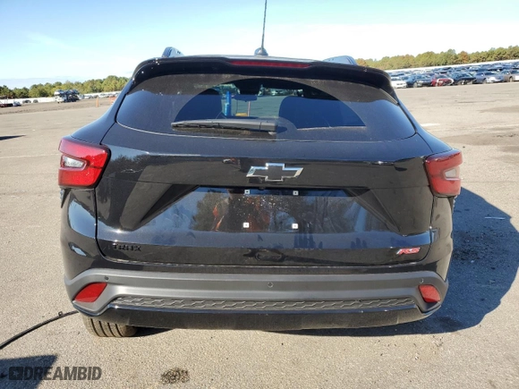 2025 Chevrolet Trax 2RS with VIN KL77LJEPXSC074316, listed as a Copart auction lot 73101374 with 838 mi miles and Salvage Title. Bid and sale history available at carsss.com. Image 6.