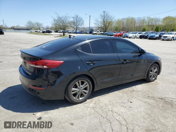 2018 Hyundai Elantra SEL with VIN 5NPD84LF8JH272186, listed as a Copart auction lot 53278855 with 106,941 mi miles and Salvage Title. Bid and sale history available at DreamBid. Image 3.