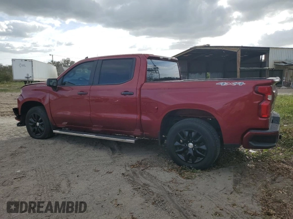 2021 Chevrolet Silverado 1500 Custom with VIN 3GCPYBEHXMG161443, listed as a Copart auction lot 74693364 with 52,969 mi miles and Salvage Title. Bid and sale history available at DreamBid. Image 2.