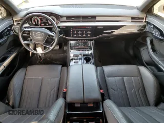 2021 Audi A8 with VIN WAU8DAF81MN030527, listed as a Copart auction lot 50038014 with 36,528 mi miles. Bid and sale history available at carsss.com. Image 8.