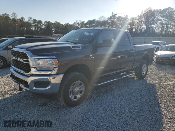 2022 Ram 2500 Big Horn with VIN 3C6UR5DL0NG365376, listed as a Copart auction lot 46855305 with 59,140 mi miles and Salvage Title. Bid and sale history available at carsss.com. Image 1.