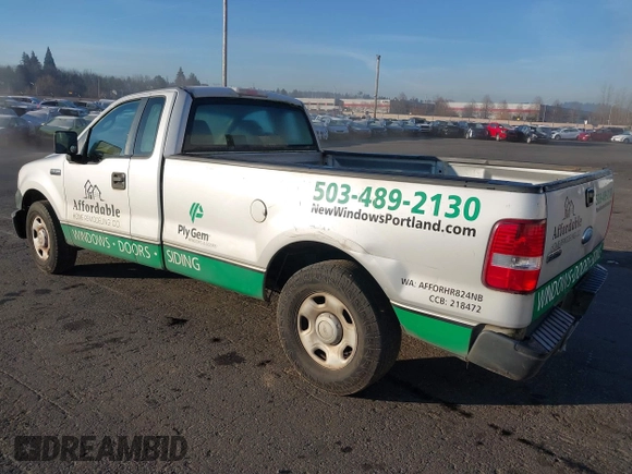 2008 Ford F-150 XL with VIN 1FTRF12258KC54345, listed as a IAAI auction lot 41011640 with 167,840 mi miles. Bid and sale history available at carsss.com. Image 3.