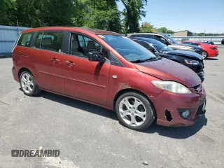 2009 Mazda 5 Grand Touring with VIN JM1CR293090348566, listed as a Copart auction lot 59270145 with 75,966 mi miles and Salvage title. Bid and sale history available at DreamBid. Image 4.