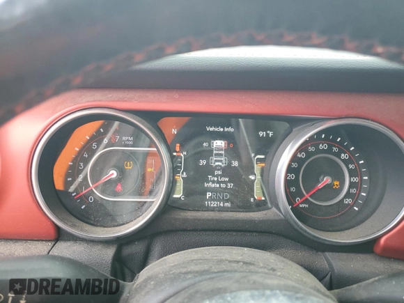 2018 Jeep Wrangler Unlimited Rubicon с VIN 1C4HJXFG1JW213986, выставлен на аукционе Copart как лот 60752665 с пробегом 112 214 миль миль и Списание • Salvage title. История ставок и продаж доступна на DreamBid. Изображение 9.