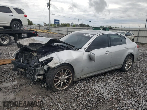 2007 Infiniti G35 Sedan Journey with VIN JNKBV61E07M717071, listed as a Copart auction lot 51169265 with 265,460 mi miles and Salvage Title. Bid and sale history available at carsss.com. Image 1.