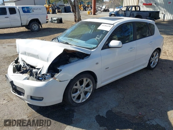 2008 Mazda Mazda3 s Sport with VIN JM1BK343981831351, listed as a IAAI auction lot 41284296 with 209,268 mi miles. Bid and sale history available at carsss.com. Image 2.